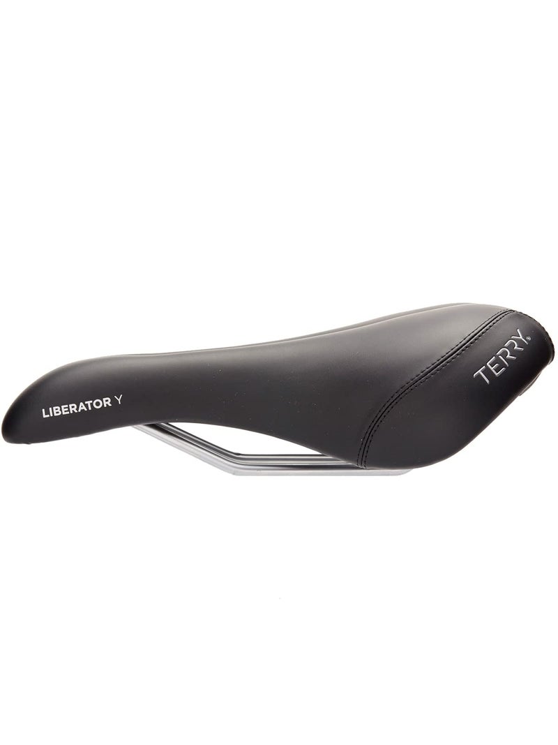Terry Liberator Y Bike Saddle - Mountain Bicycle Seat for Men - Flexible & Comfortable, Black Dura-Tek Cover - Image 1